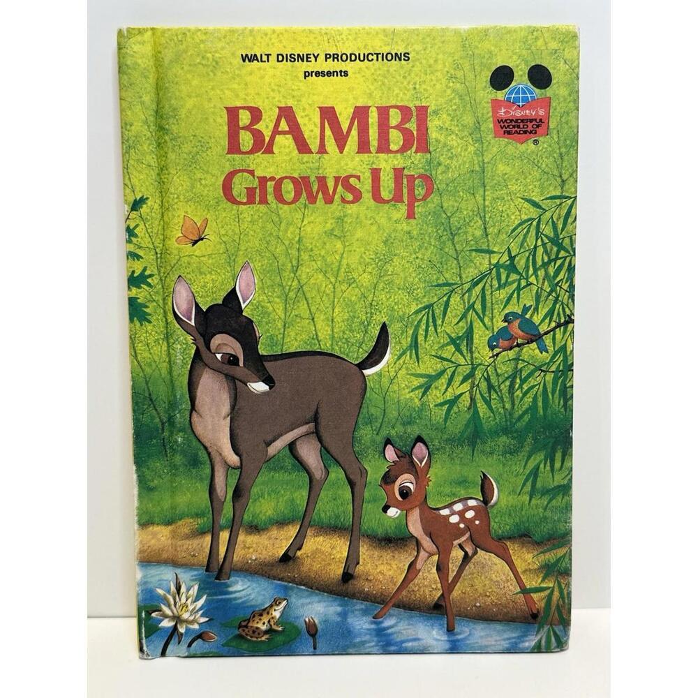 Vintage Disney Bambi Grows Up Book – Wonderful World of Reading 1970s